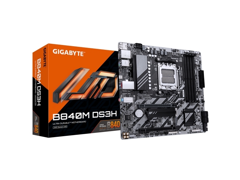 Gigabyte B840m Ds3h Amd Sockel Am5 Amd Ryzen 7000 Serien Amd Ryzen 8000 Serien Amd Ryzen 9000 Serien Sockel Am5 Ddr5 Sdram 256 Gb