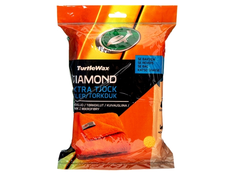 Turtle Wax Microfiberduk Exteriör 40x40cm Extra Thick - Orange | Bilvård & Biltillbehör - Exteriör Bilvård - Torra handdukar | GameStuff