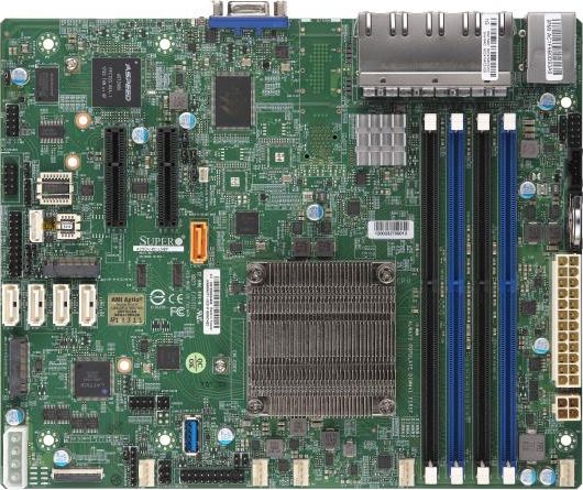 Supermicro Moderkort A2sdv 8c Ln8f Embedded Denverton Flex Intel Atom C3758 Atx 8x 1gbe