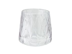 Bolsius Glaslys Diamond Relight Transparent Uden Refill,2 Pk X 6 Stk/Krt