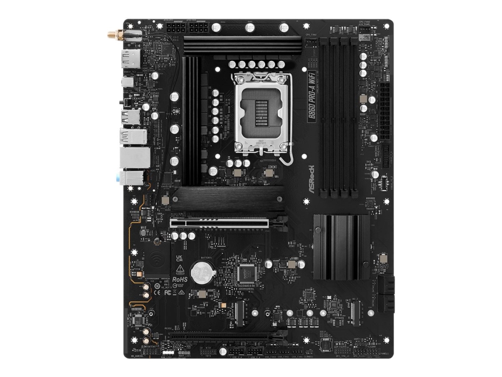 Asrock B860 Pro-A Wifi, Intel, Lga 1851 (Socket V1), Ddr5-Sdram, 256 Gb, Dimm, Zweikanalig