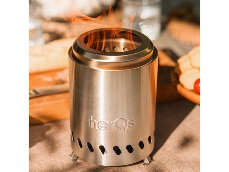 herQs Smokeless FirePit Mini ? Compact Smokeless Tabletop Fire Pit for Balconies Terraces & Small Outdoor Spaces | Trädgården - Grillar - Kolgrillar | GameStuff