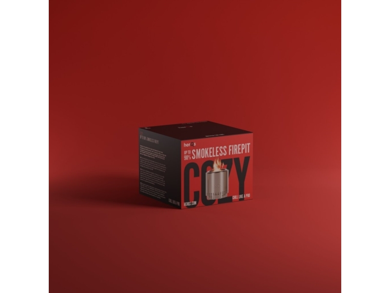 herQs Smokeless FirePit Cozy ? Smokeless outdoor fireplace for 6?8 people in patios gardens and campsites | Trädgården - Grillar - Kolgrillar | GameStuff