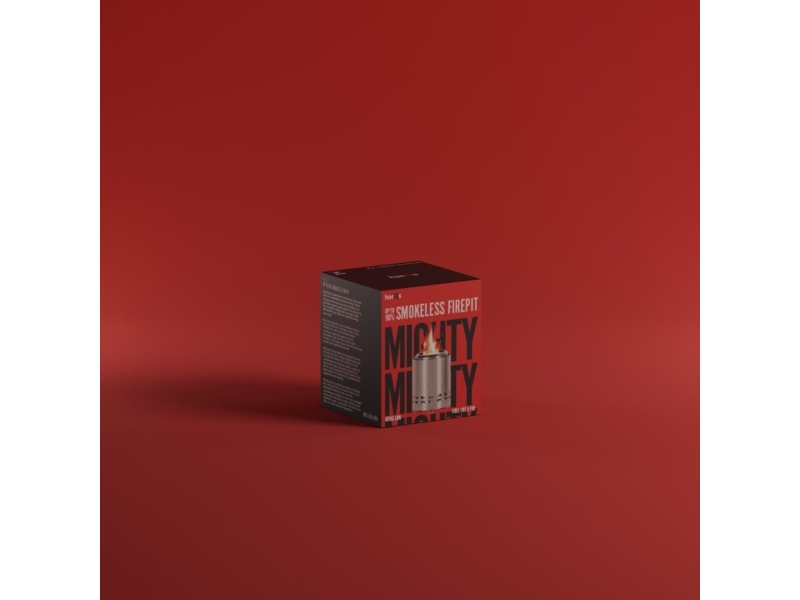 herQs Mighty Smokeless Fireplace ? Smokeless outdoor fire pit for cozy patios and small gatherings | Trädgården - Grillar - Kolgrillar | GameStuff