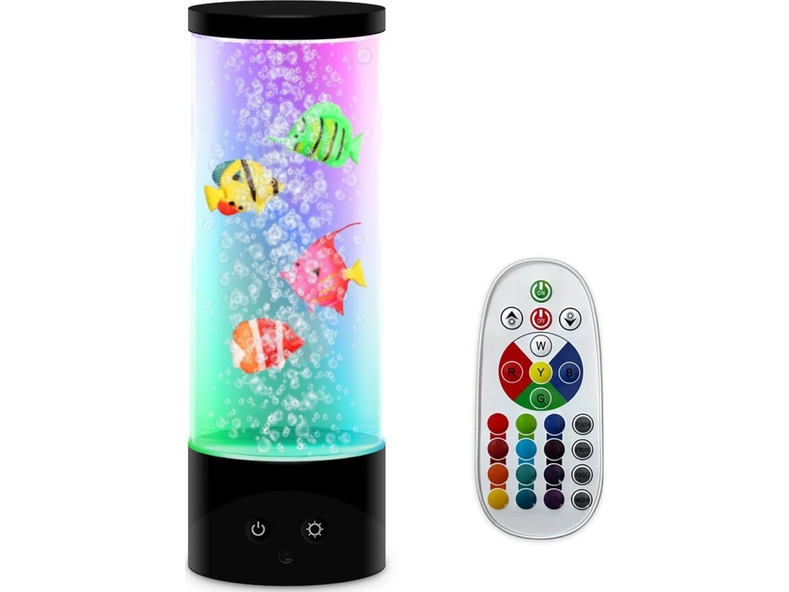 Fiske lampe med fjernbetjening H: 28cm | Belysning - Inomhusbelysning - Barnlampor | GameStuff