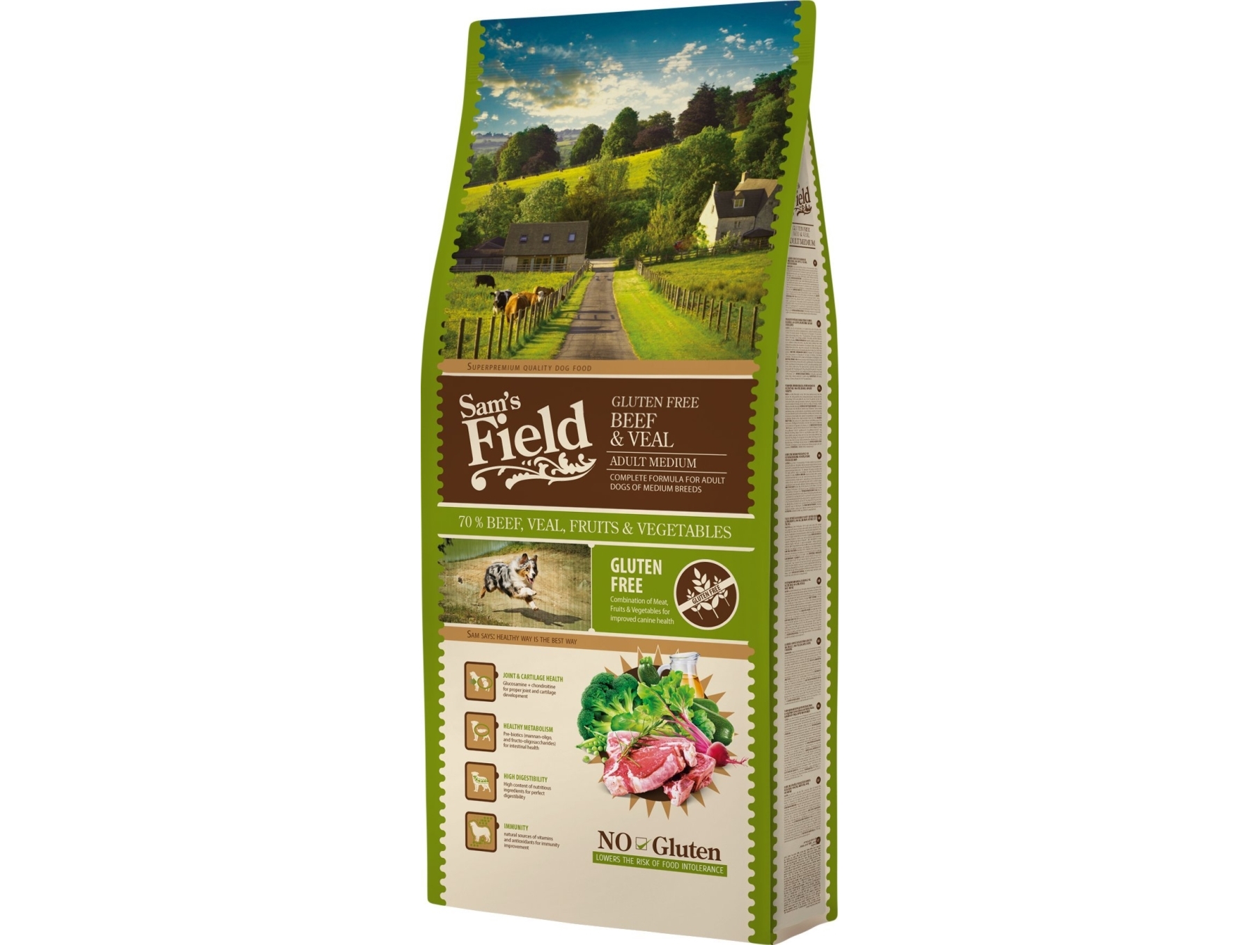 Sams Field Adult Medium Beef & Veal 13 kg | Sällskapsdjur - Hund - Hundmat | GameStuff