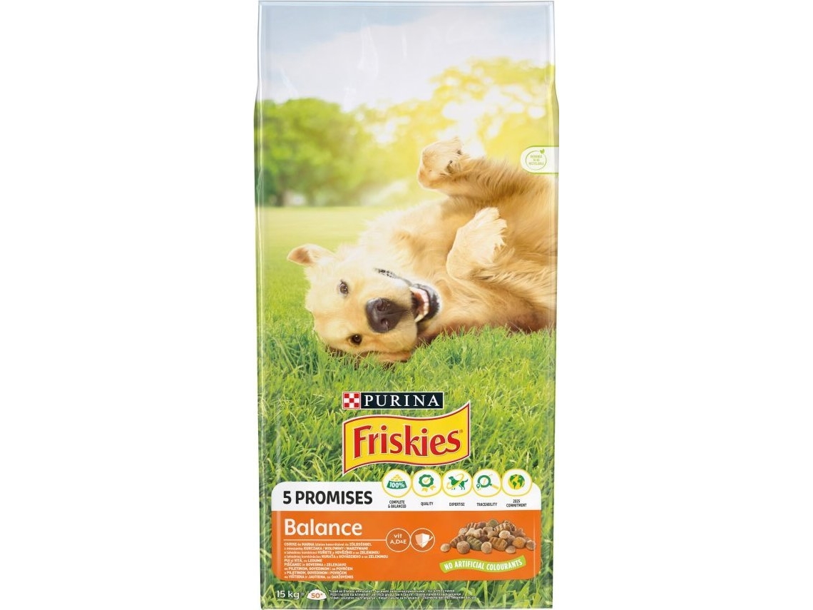Purina Nestle Hundetrockenfutter - Purina Friskies Balance Huhn Mit Gemüse 15 Kg