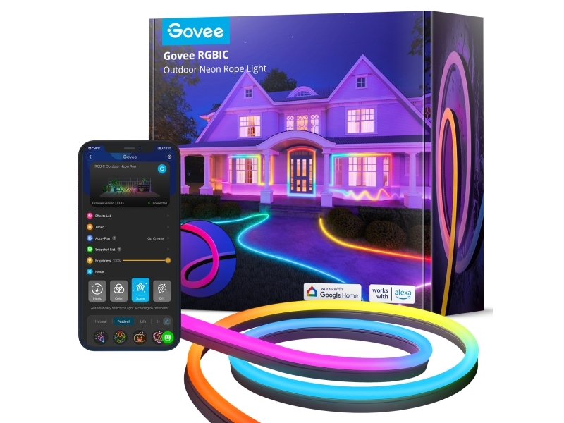 Govee Rgbic Outdoor Neon Strip Lights - 10M