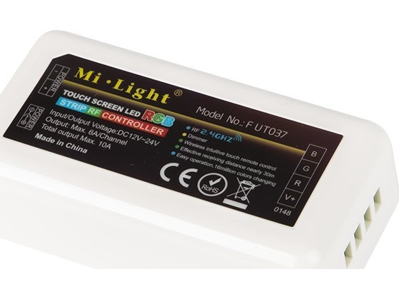 Blow 70-802# Led Rgb Rf 144W 4-Zonen-Dimmersteuerung Empfänger, Touch-Fernbedienung