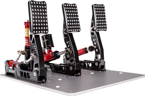 Simagic Simagic P2000 Hydraulic 3-Pedal Set, 200Kg Loadcell - Crimson Edition One Size