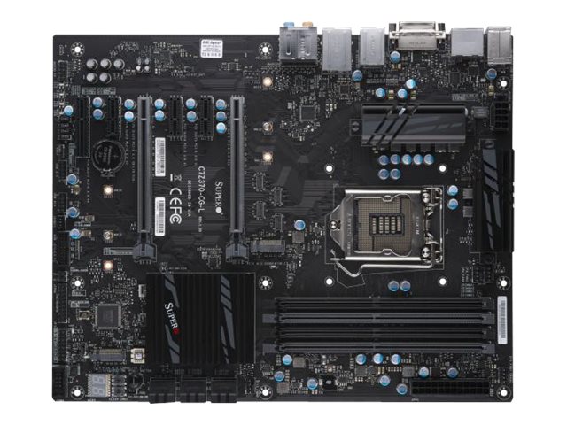 Supermicro C7z370 Cg L Moderkort Atx Lga1151 Socket Z370 Chipuppsattning Usb 3.0 Usb 3.1 Usb C Gigabit Lan Inbyggda Grafiken Cpu Kra