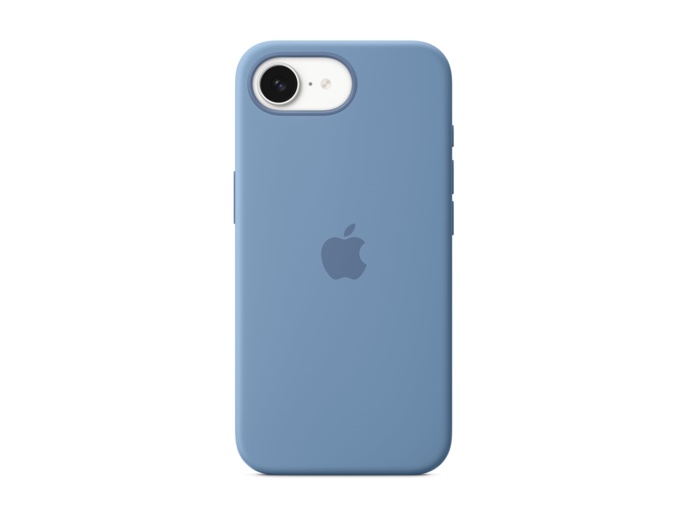 Apple Iphone 16E Silikon Case - Winterblau, Cover, Apple, Iphone 16E, 15,5 Cm (6.1"), Blau