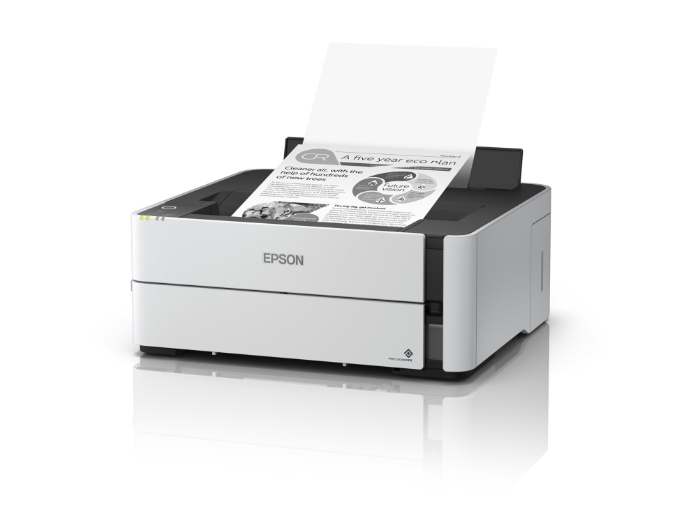 Epson Ecotank Et-M1180 - Printer - S/H - Duplex - Blækprinter - Its - A4/Legal - 1200 X 2400 Dpi - Op Til 15.4 Spm - Kapacitet: 250 Ark - Usb 2.0, La