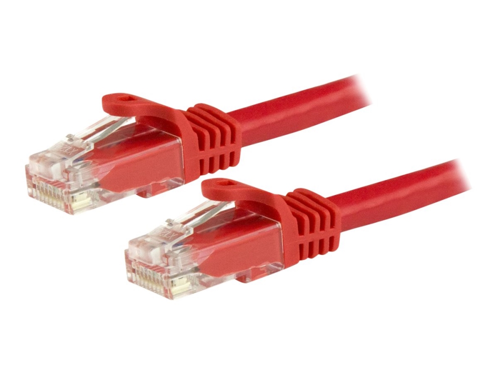 Startech.Com 15M Cat6 Ethernet Cable, 10 Gigabit Snagless Rj45 650Mhz 100W Poe Patch Cord, Cat 6 10Gbe Utp Network Cable W/Strain Relief, Red, Wiring