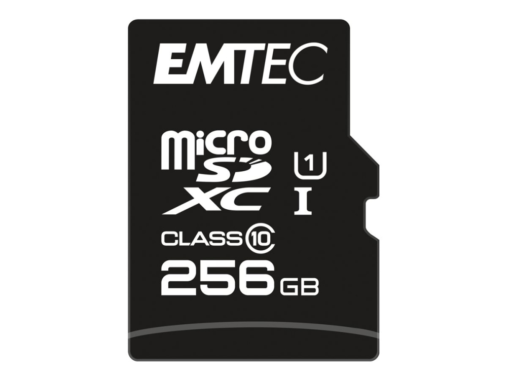 Emtec Elitegold, 256 Gb, Microsdxc, Klasse 10, Uhs-I, 90 Mb/S, 20 Mb/S