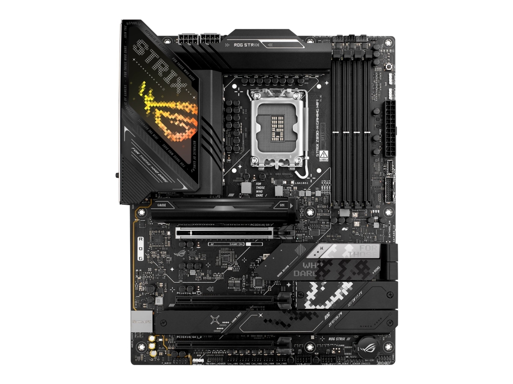 ASUS ROG STRIX Z890-H GAMING WIFI - Moderkort - ATX - LGA1851-uttag - Z890 Chipuppsättning - USB 3.2 Gen 1, USB 3.2 Gen 2, USB-C 3.2 Gen 2x2 - Wi-Fi 7, Bluetooth, 5 Gigabit Ethernet - inbyggda grafiken (CPU krävs) - HD-ljud (8 kanaler)
