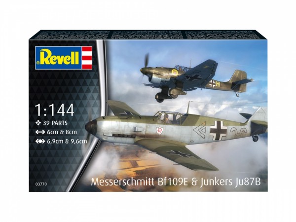 Revell - Messerschmitt Bf109e & Junkers Ju87b Stuka - 1:144 - 03770