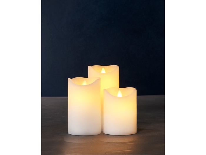 Sara 3st set , Ø7,5xH10/12,5/15cm, Mandel | Belysning - Annan belysning - Dekorativ belysning | GameStuff