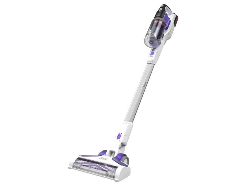 Black & Decker BHFEV1825CP, 2-i-1 stangstøvsuger, Poseløs, Hvid, Dry, Cyclonisk, Batteri