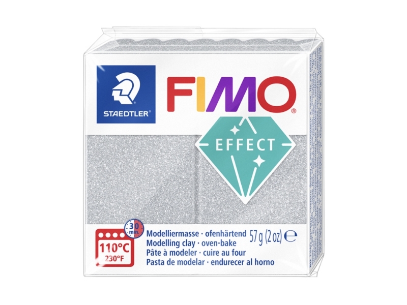 Staedtler FIMO 8010-81, Children''s modeling clay, Ler, Metallic, Sølv