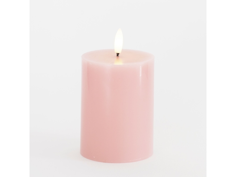 Sille Ø7,5x10 cm, ljusrosa | Julen - Konstgjord belysning - Kalender och adventsljus | GameStuff
