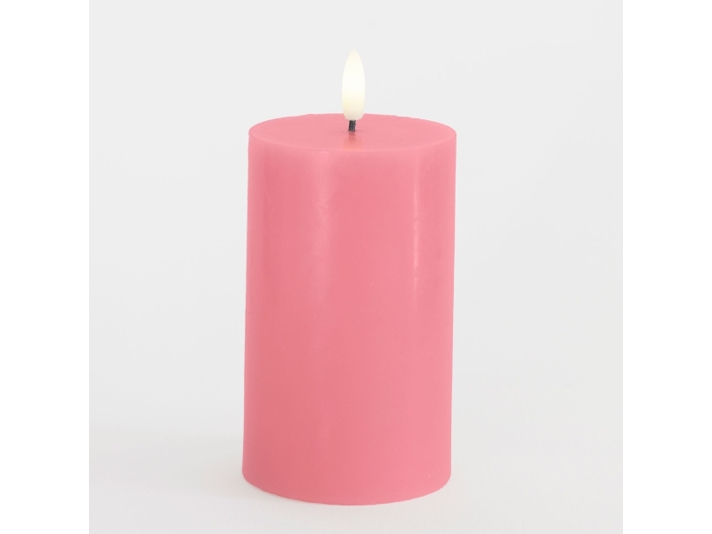 Sirius - Sille Bloklys, Ø7,5xH12,5 cm, Old Rose