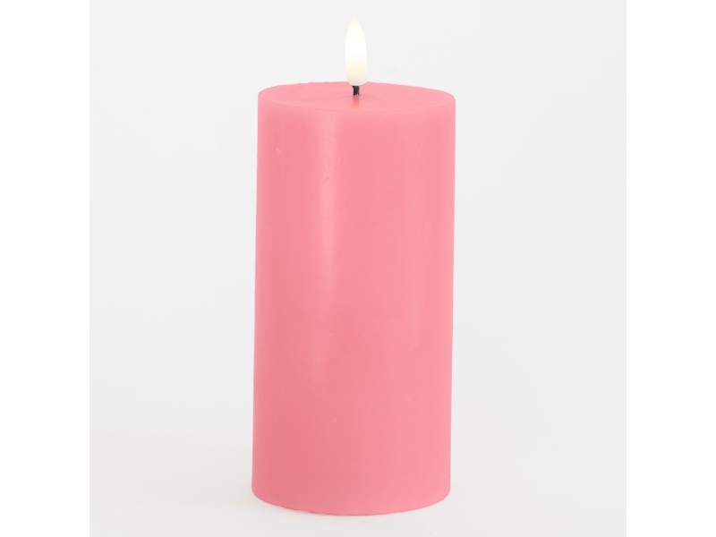 6 stk Sirius Sille LED bloklys, batteri, rosa