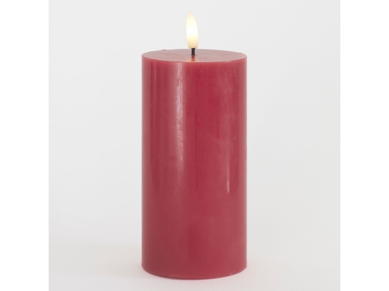 Syll Ø7,5x15cm, Rose Plommon | Julen - Konstgjord belysning - Kalender och adventsljus | GameStuff