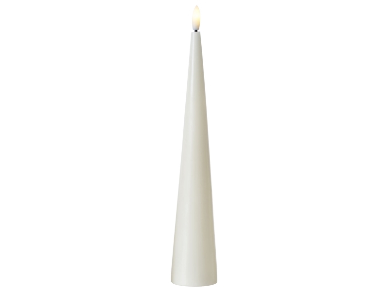 Sirius - Sille Kegle, Ø4,8xH26 cm Hvid