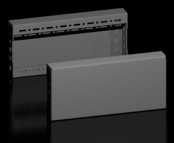 Rittal VX 8660.031, Trimpanel, Svart, Stål, 400 mm, 100 mm, 1 kg | Datorer & Surfplattor - Rackkabinetter - Tillbehör | GameStuff