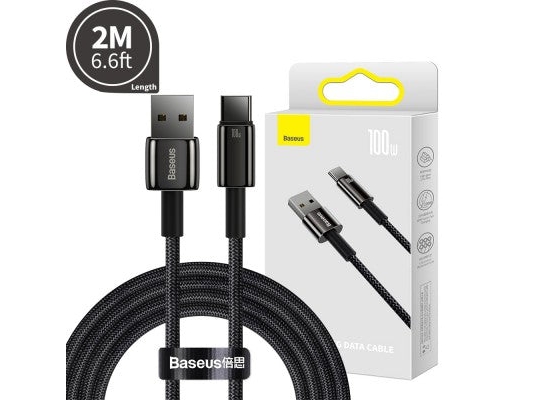 Baseus Cawj000101, 2 M, Usb C, Usb C, Usb 2.0, 0,48 Gbit/S, Schwarz