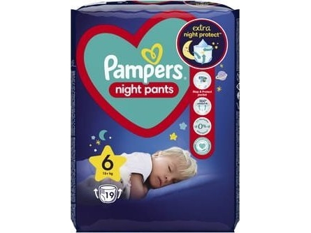 Pampers Naktinės Sauskelnės-Kelnaitės, 6, 19 Sauskelnės