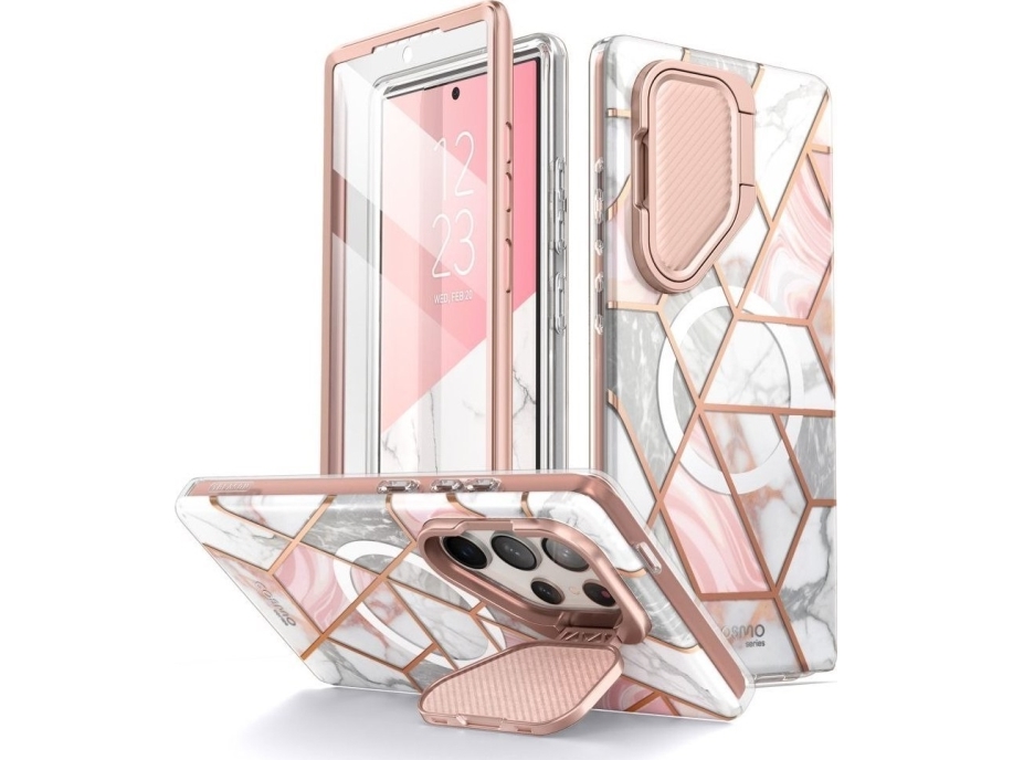 Dekal Samsung Galaxy S24 Ultra Supcase Cosmo Marmormönster