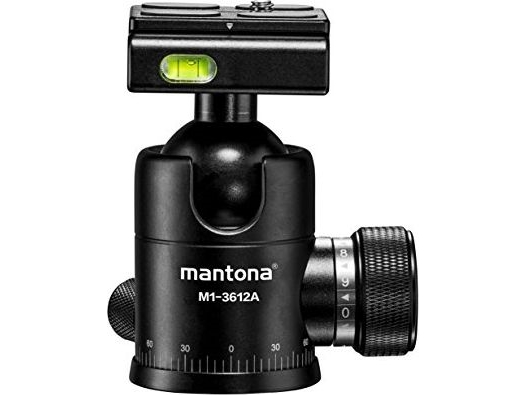 Walimex Mantona Onyx 12 kulhuvud (M1-3612A) Arca-Swiss kompatibel snabbkopplingsplatta 50 mm, professionellt utförande för DSLR, spegellös kamera, systemkamera, digitalkamera, videokamera svart, 21459 (1021459) | Foto och video - Stativ - Tillbehör | GameStuff