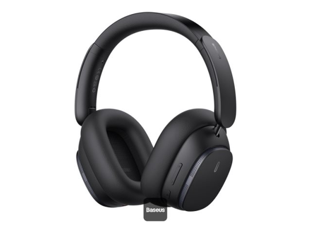 Baseus Bowie H1 Pro - Hovedtelefoner - Fuld Størrelse - Bluetooth - Trådløs - Aktiv Støjfjerning - Usb-C - Sort