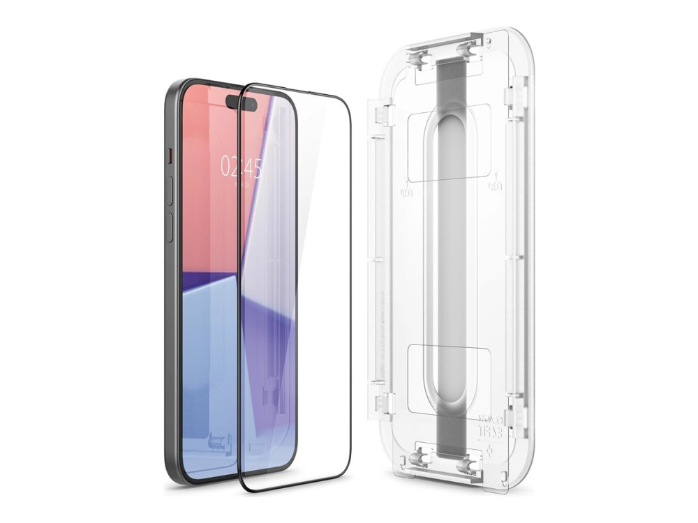 Spigen Glas.Tr Ez Fit - Skærmbeskytter For Mobiltelefon - Glas - For Apple Iphone 15