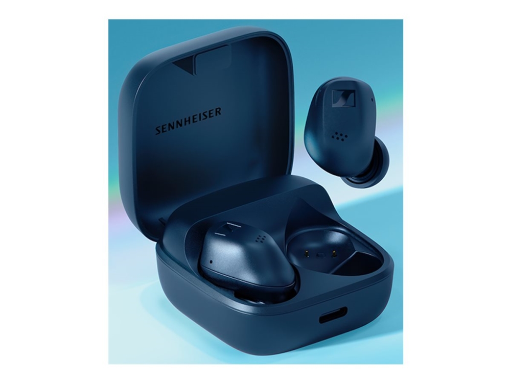 Sennheiser Accentum True Wireless Hörlurar Med Mikrofon Inuti Örat Bluetooth Aktiv Brusradering Blå