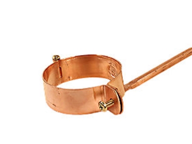 Hængselstift 87mm til mur. - Kobber billede