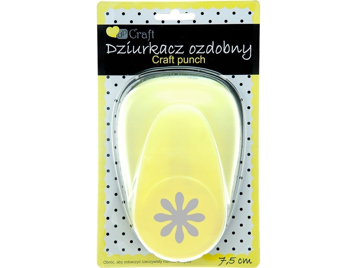 Dekorativ hulpletter 7,5 cm marguerit