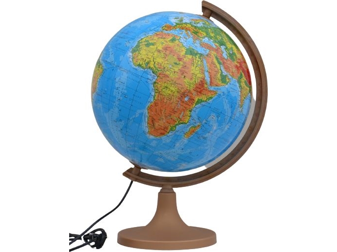 Illuminated Physical Globe