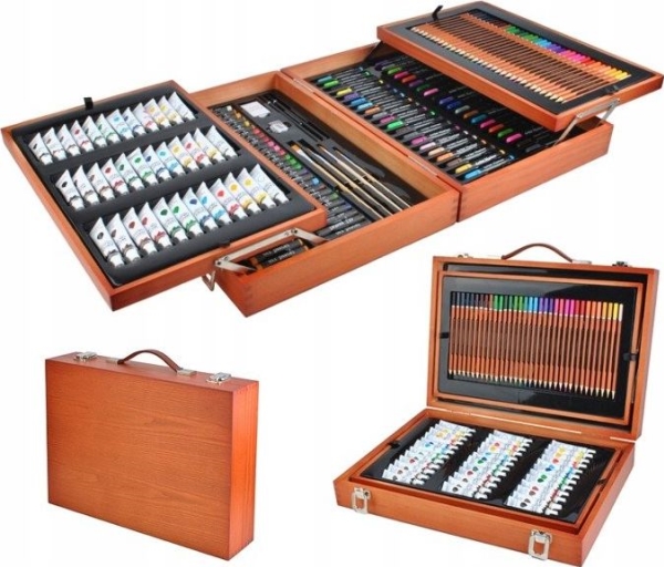 Iso Trade Dažymo Rinkinys 174Vnt Lagamine