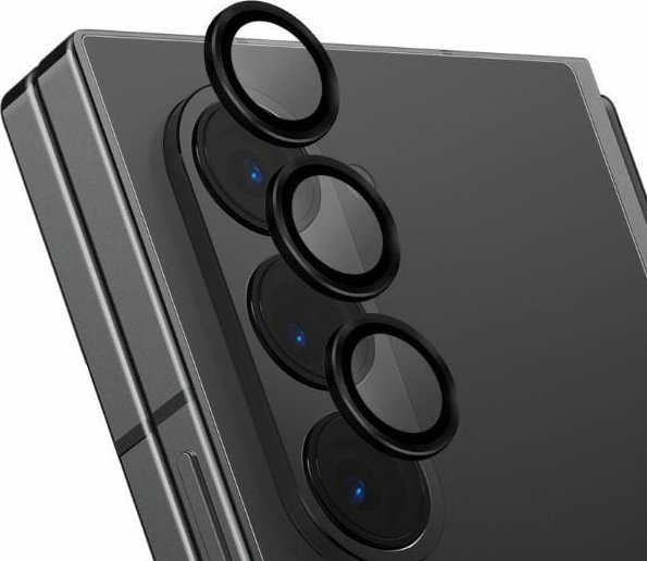 Uniq Optix Aliuminio Camera Lensprotector Samsung Galaxy Z Fold6 F956 Shimmer Juodas Su Aplkatoiumi