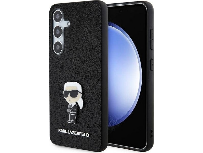 Karl Lagerfeld Fixed Glitter Ikonik Logo Metal Pin Metalinis Dklas Samsung Galaxy S24 Juodas