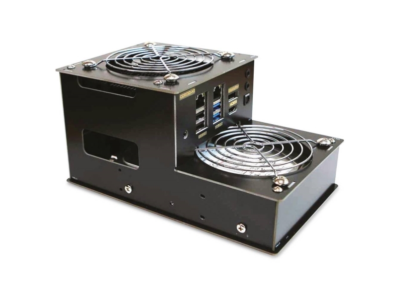 ODROID H3-CASE 4 SBC-kabinet Sort