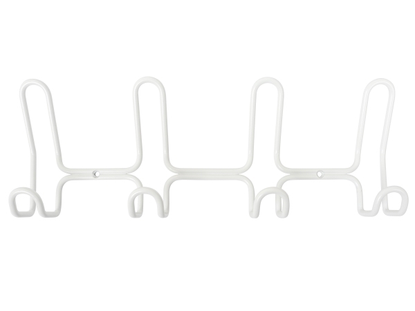 HOME It® designklädhängare med 4 krokar Ø6 mm x 36,8 x 5,3 x 13,2 cm vit | Huset - Inredning - Krokar | GameStuff