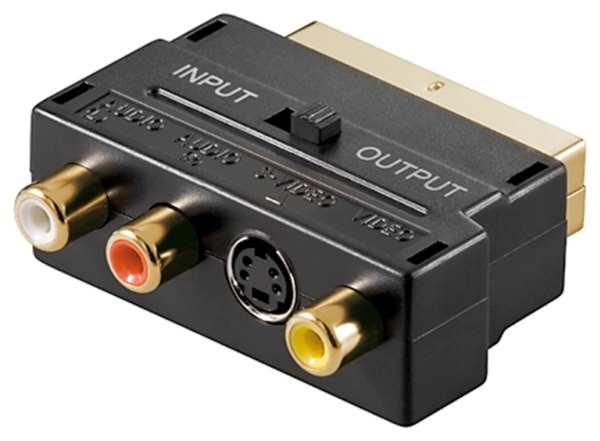 Adapter Av Goobay Scart – Composite Czarny (Rb50499)