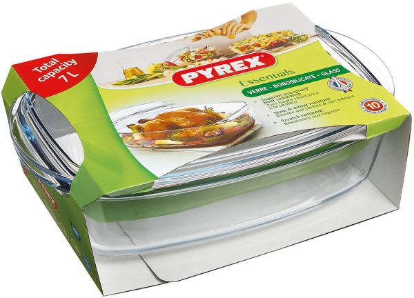 Pyrex 466A000/6343, Grytfrom, Rektangulär, Glas, Transparent, 220 - 300 ° C, 370 mm | Vitvaror - Vitvaror tillbehör - Ugnstillbehör | GameStuff