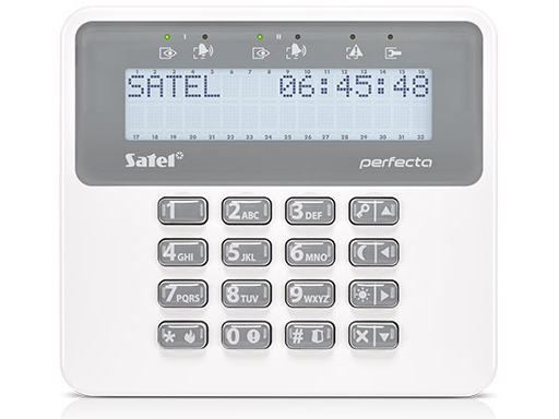 Satel PRF-LCD-WRL, Grå, Hvit, 433.05 – 434.79 MHz, 200 m, -10 – 55 °C, 0 – 93%, 139 mm