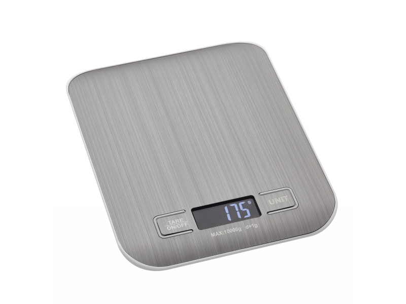 TFA-Dostmann Amaretti, Elektronisk køkkenvægt, 10 kg, 1 g, Sølv, Plast, Rektandel