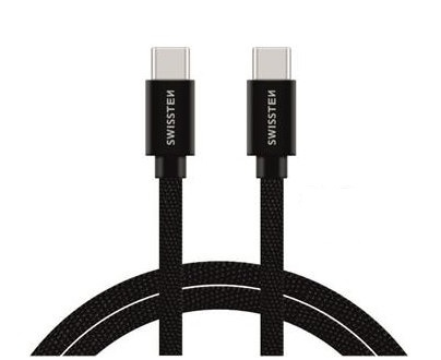 Swissten Schnell-Ladekabel 1,2M Schwarz